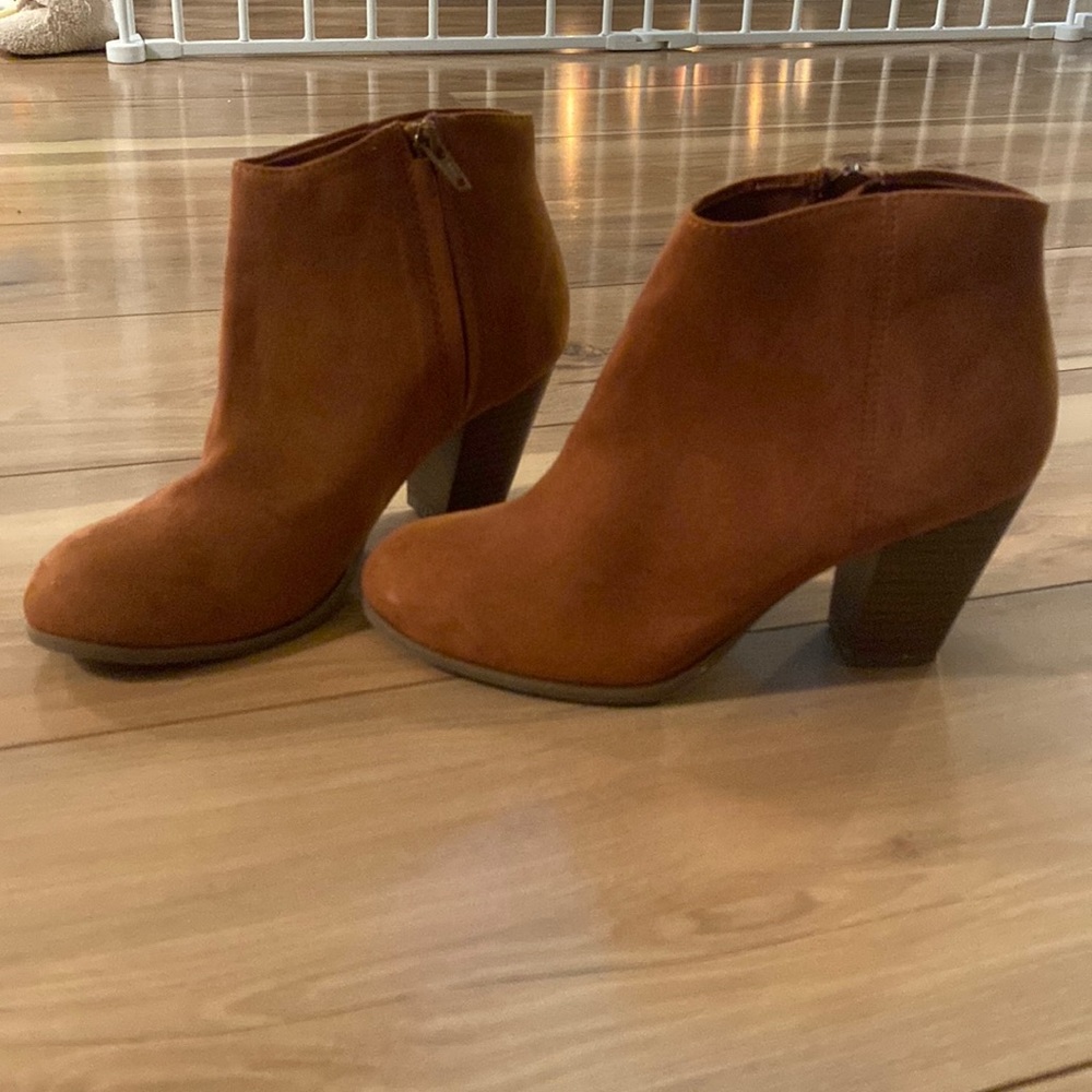 Suede booties